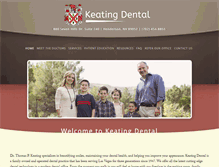 Tablet Screenshot of keatingdds.com